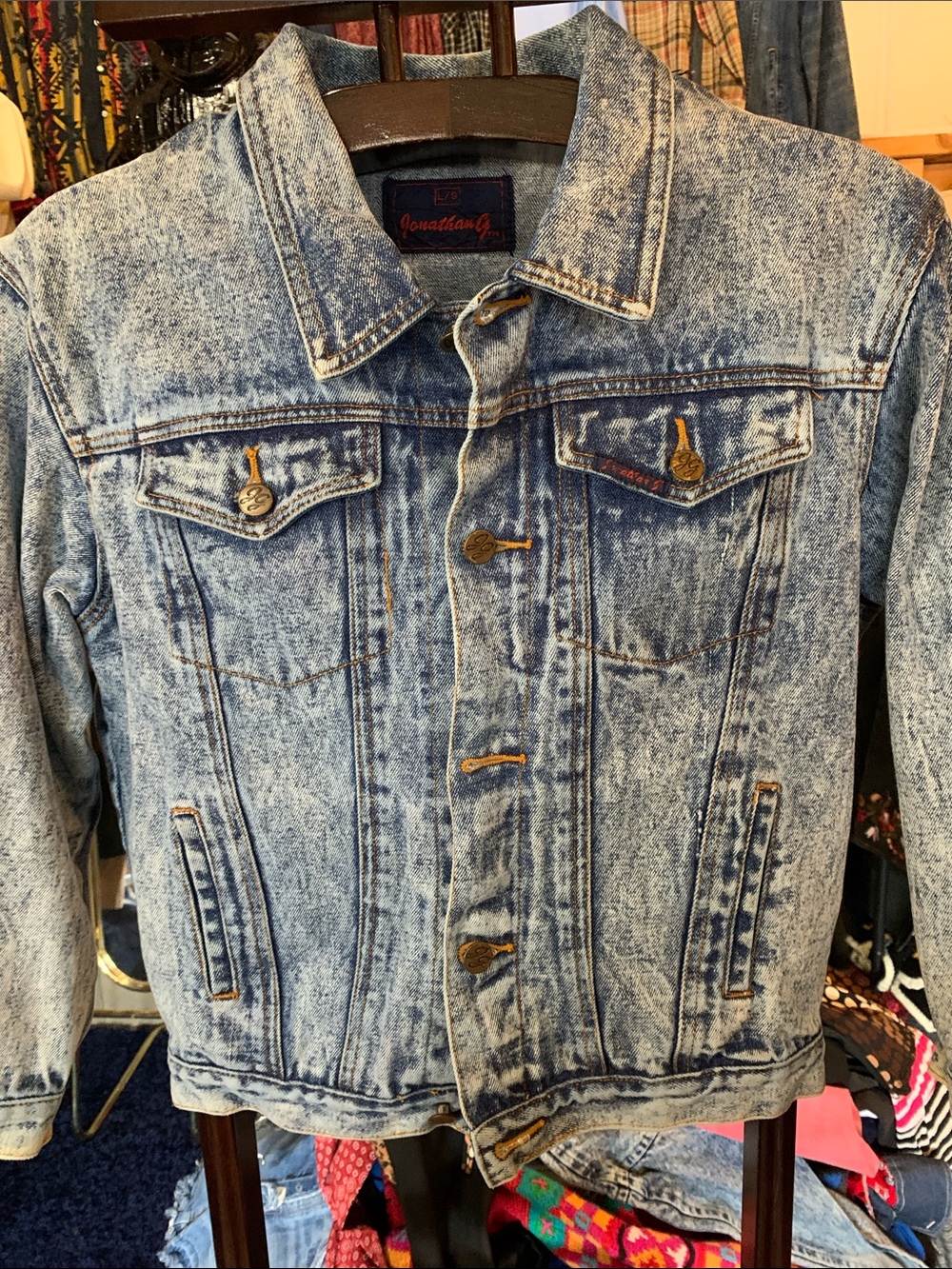Blue Acid-Wash Denim Jacket - Women's Jean Jacket